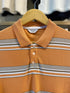 JACK & JONES – RETRO STRIPED SLIM POLO SHIRT | ORANGE