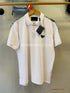 PRADA PIQUE MEN'S PLAIN TRIANGLE LOGO POLO | WHITE