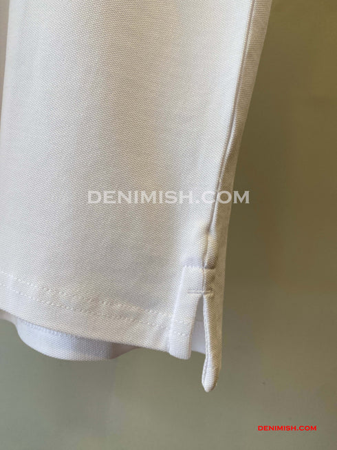 LACOSTE MEN SLIM FIT CLASSIC STRIPED POLO SHIRT | WHITE