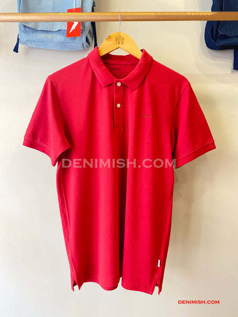 ESPRIT SLIM FIT MENS POLO SHIRT | RED