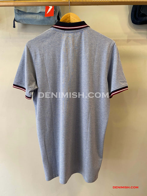 LACOSTE MEN SLIM FIT CLASSIC STRIPED POLO SHIRT | LIGHT BLUE