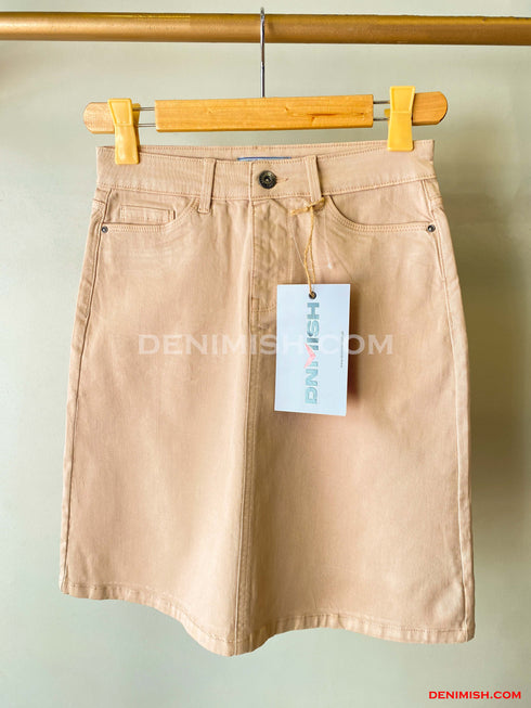 Premium Wunsche Beige Skirt for Women – Effortless Summer Style