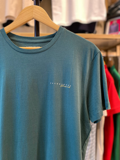 JACK & JONES PRINTED LOGO T- SHIRT | GREEN