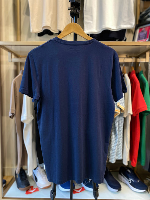 JACK & JONES OFF DUTY EMBROIDERED LOGO T-SHIRT | BLUE