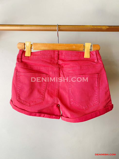Premium Pink Denim Shorts for Women – Effortless Summer Style