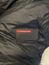 PRADA LUXURY PUFFER JACKET WITH PREMIUM LEATHER DETAILING | BLACK