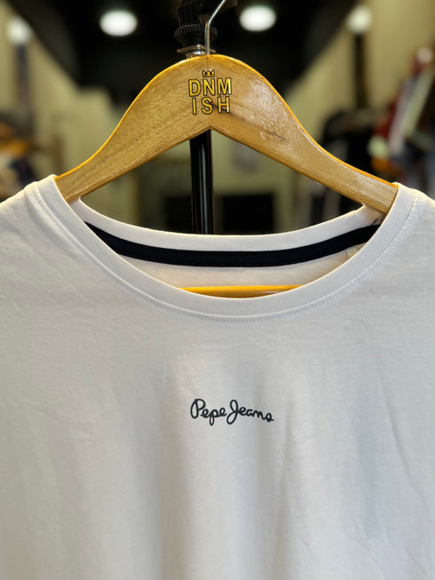PEPE JEANS LONDON-ALCOTT-REGULAR FIT-T-SHIRT | WHITE