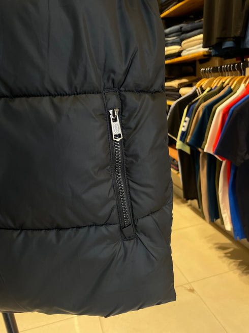 PRADA LUXURY PUFFER JACKET WITH PREMIUM LEATHER DETAILING | BLACK
