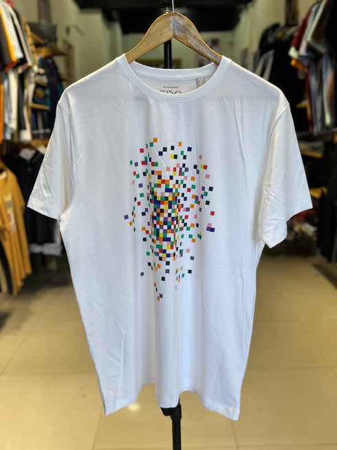 ESPRIT MEN JERSEY T-SHIRT WITH FRONT PRINT | WHITE
