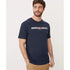 S.OLIVER SLIM FIT T-SHIRT WITH TEXT | NAVY BLUE