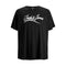 JACK & JONES MEN PRINTED ROUND NECK T-SHIRT | BLACK