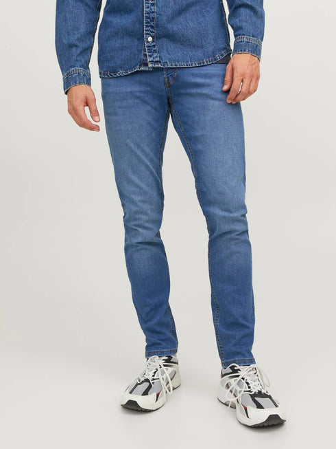JACK & JONES. JJIGLENN JJORIGINAL SLIM FIT JEANS | BLUE