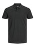 JACK & JONES PLAIN POLO SHIRT | BLACK