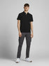 JACK & JONES PLAIN POLO SHIRT | BLACK