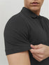 JACK & JONES PLAIN POLO SHIRT | BLACK