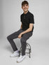 JACK & JONES PLAIN POLO SHIRT | BLACK