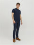 JACK & JONES PLAIN POLO SHIRT | BLUE