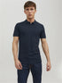 JACK & JONES PLAIN POLO SHIRT | BLUE