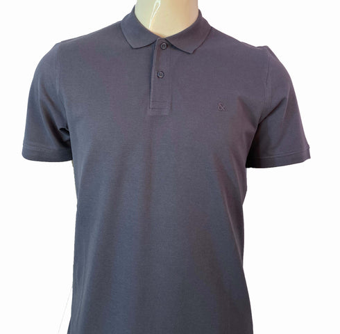 JACK & JONES PLAIN POLO SHIRT | LIGHT GRAY