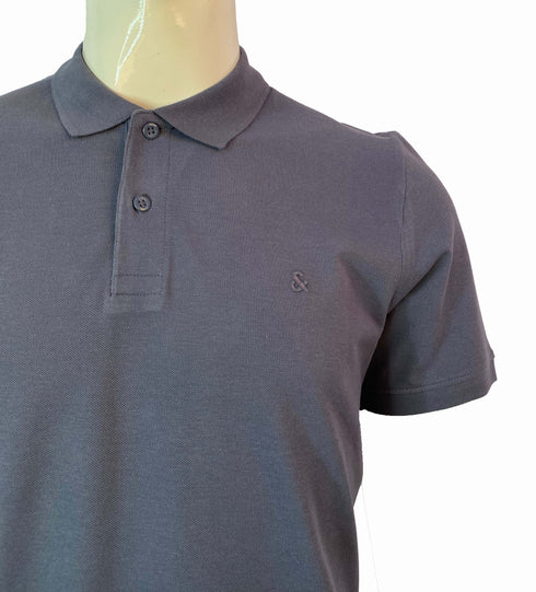 JACK & JONES PLAIN POLO SHIRT | LIGHT GRAY
