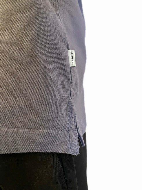 JACK & JONES PLAIN POLO SHIRT | LIGHT GRAY
