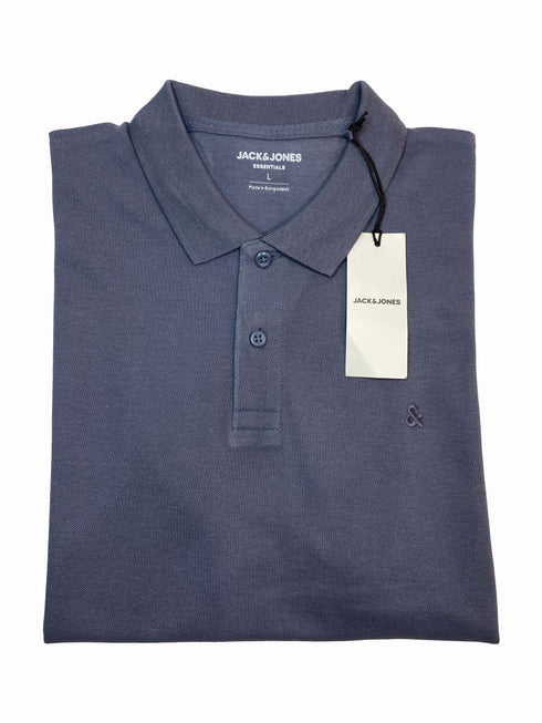 JACK & JONES PLAIN POLO SHIRT | LIGHT GRAY