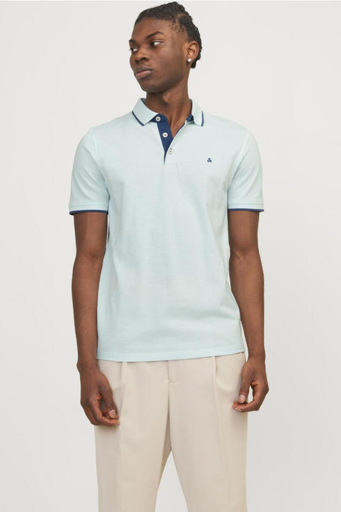 JACK & JONES PAULOS SLIM FIT POLO | LIGHT BLUE