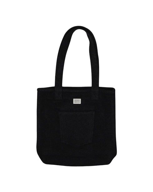 UPCYCLING PREMIUM WOOL TOTE BAG | BLACK