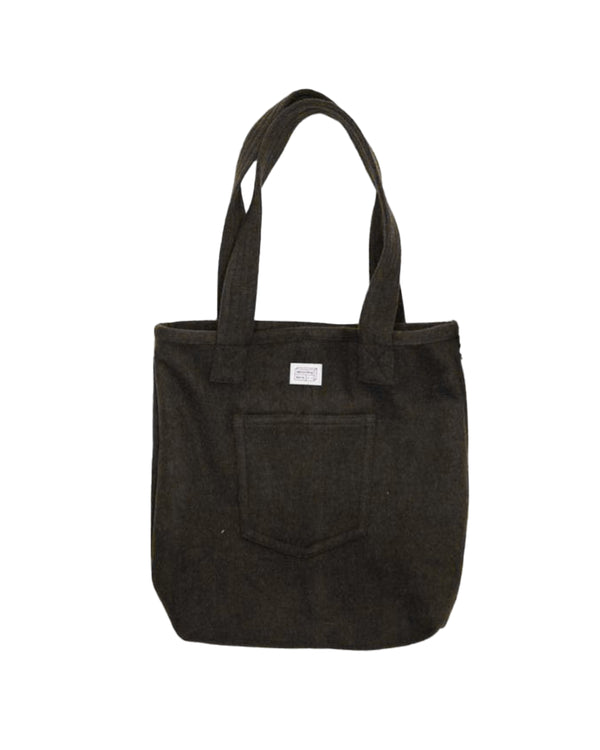 UPCYCLING PREMIUM WOOL TOTE BAG | BROWN