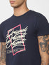 JACK & JONES LOGO CREW T-SHIRT | BLUE