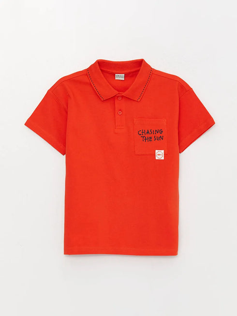 LC WAIKIKI BOYS POLO SHIRT PRINTED KIDS | ORANGE