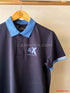 navy logo print polo shirt – stylish and premium.