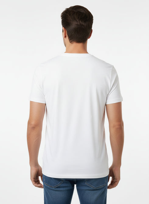 JACK & JONES MEN’S PREMIUM ROUND NECK T-SHIRT | WHITE