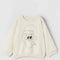 ZARA GRAPHIC SWEATSHIRT CREAM | KIDS