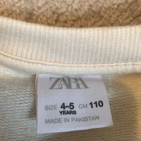 ZARA GRAPHIC SWEATSHIRT CREAM | KIDS