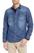 Andrew Charles men's blue denim shirt – trendy, stylish, and comfortable.