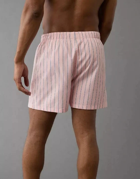 AMERICAN EAGLE pink striped boxer shorts for men