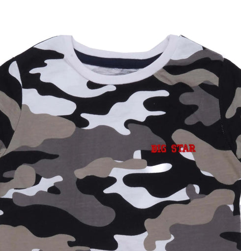 BIG STAR camouflage round neck T-shirt – trendy, stylish, and comfy.