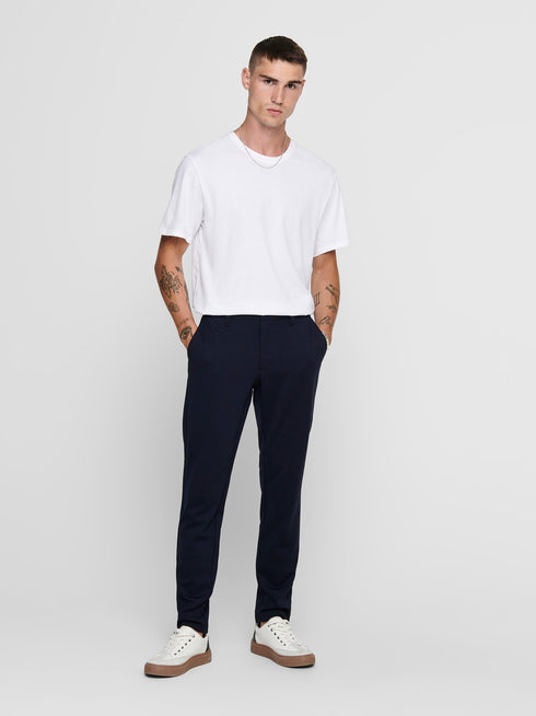 ONLY & SONS ONSMARK SLIM FIT CHINO TROUSER | NAVY