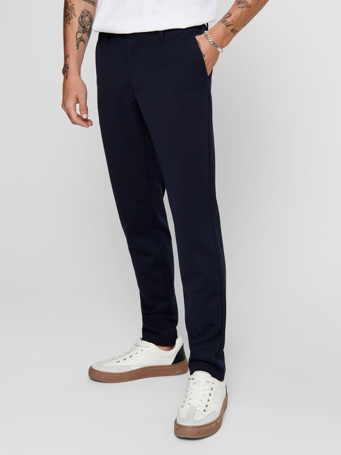 ONLY & SONS ONSMARK SLIM FIT CHINO TROUSER | NAVY