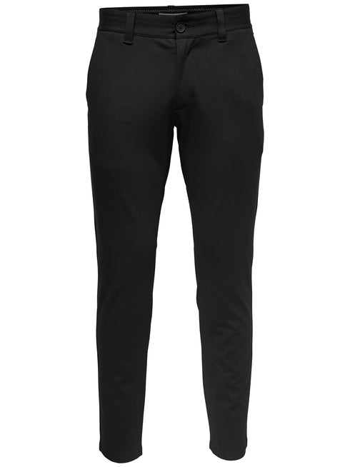ONLY & SONS ONSMARK SLIM FIT CHINO TROUSER | BLACK