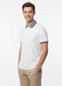 CELIO MEN’S CLASSIC WHITE POLO SHIRT – SOFT COTTON, CONTRAST COLLAR & SMART CASUAL FIT
