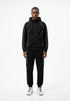 PULL & BEAR STRAIGHT TRACKPANT TROUSERS | BLACK