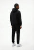 PULL & BEAR STRAIGHT TRACKPANT TROUSERS | BLACK