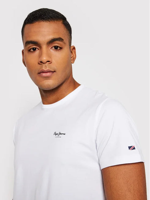 PEPE JEANS ORIGINAL BASIC 3 N T-SHIRT | WHITE