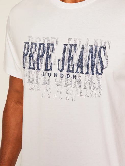PEPE JEANS LONDON-SNOW REGULAR FIT - T-SHIRT | WHITE