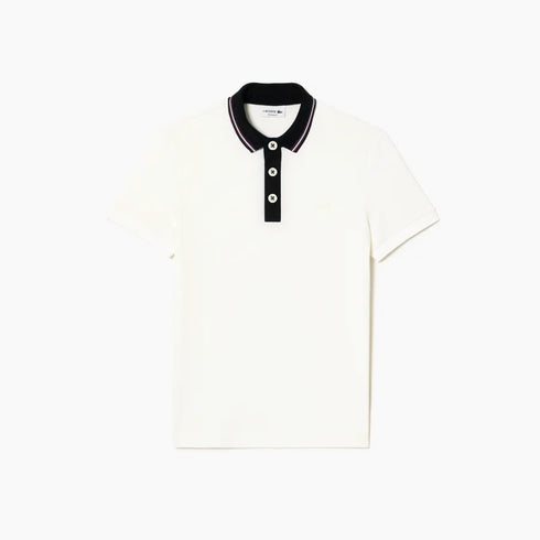 LACOSTE MEN SLIM FIT CLASSIC STRIPED POLO SHIRT | WHITE