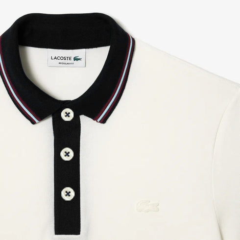LACOSTE MEN SLIM FIT CLASSIC STRIPED POLO SHIRT | WHITE