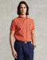 POLO RALPH LAUREN THE ICONIC CUSTOM SLIM FIT MESH POLO | COLLEGE ORANGE
