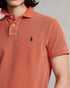 POLO RALPH LAUREN THE ICONIC CUSTOM SLIM FIT MESH POLO | COLLEGE ORANGE